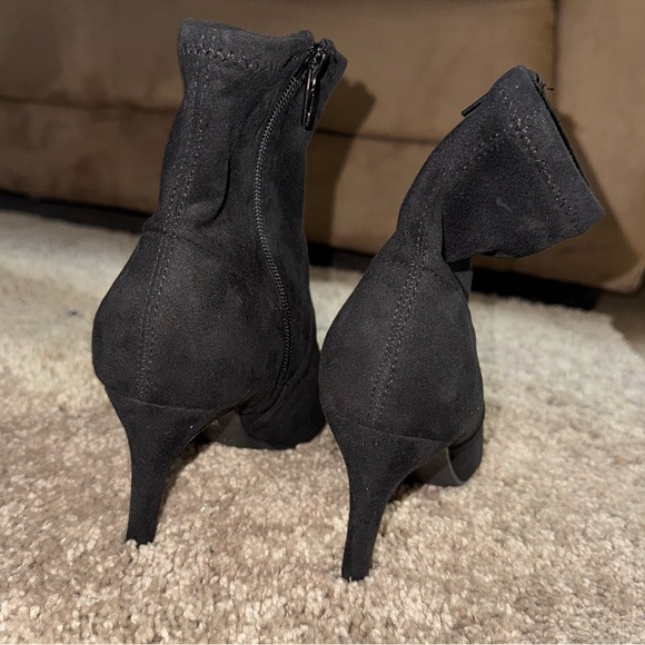 Black Suede Booties - Picture 5 of 5
